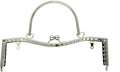 Sew-In Kiss-Lock Purse Frame, 8 1/8" x 2 9/16" (21 x 6.5 cm)