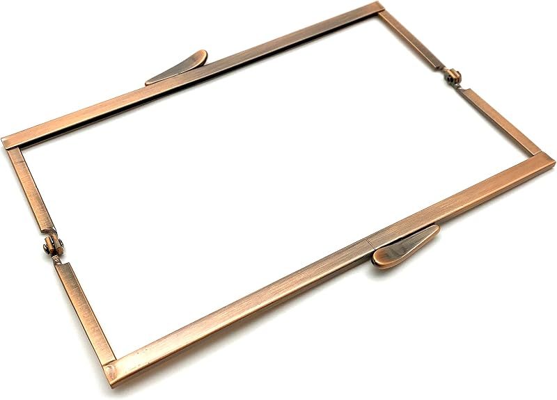 Rectangle Glue-In Kiss-Lock Purse Frame, 7" x 2 3/8" (18 x 6 cm)