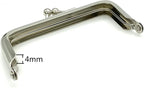 Rectangle Glue-In Kiss-Lock Purse Frame, 3 3/8" x 1 5/8" (8.5 x 4 cm)