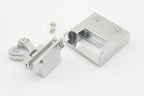 Rectangle Twist Turn Lock Clasp Purse Closure Lock Zinc alloying for Purse Bag Wallet Clutch Making Nickel