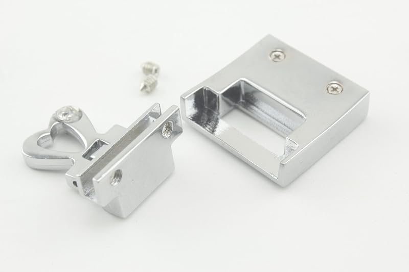 Rectangle Twist Turn Lock Clasp Purse Closure Lock Zinc alloying for Purse Bag Wallet Clutch Making Nickel