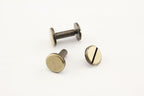 Iron Round Chicago Binding Screw Rivets Concho Screw Button Nail Rivet for DIY Leather Decoration Bookbinding