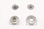 Solid Brass Open Ring snap Fastener Buttons Washable Press Stud for Sewing Leather Craft Clothing