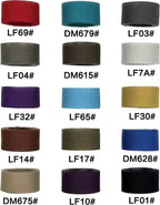 Polyester-Cotton Blend Webbing Ribbon 1 1/4" Sold by The Yard Heavy Weight Strap Replacement Colored 4 Size to Choose