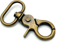 Lobster-Claw Swivel Snap Hook, D-Ring Eye