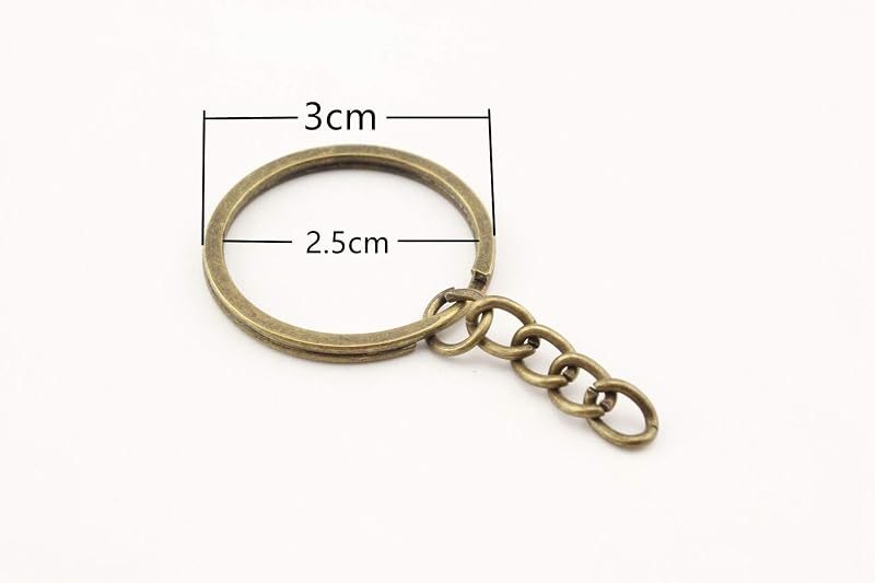 Split Key Ring with Chain (3cm)