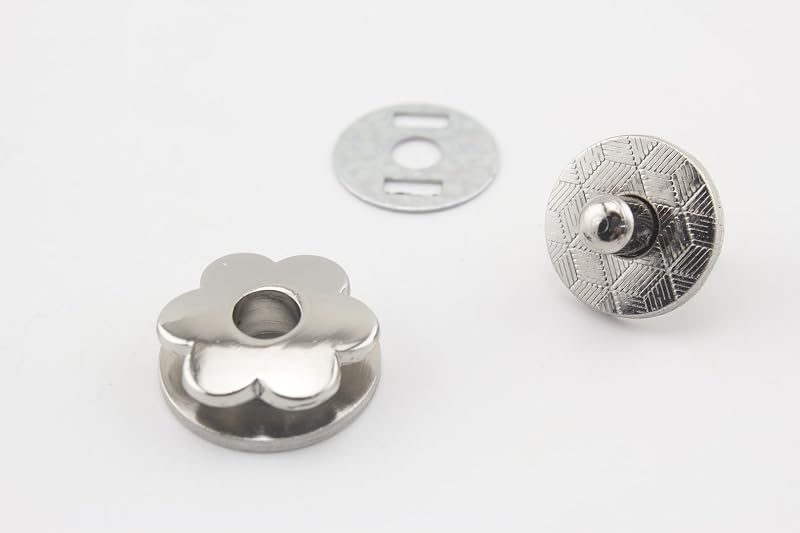 Special Flower Magnetic Snaps Bag Button Purse Leather Closures Clasps for Sewing Purse Bag Clutch Wallet Diameter…