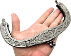 Vintage Embossed Screw-In Kiss-Lock Purse Frame, 6 1/2" x 4" (16.5 x 10 cm)