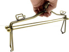 Large Sew-In Kiss-Lock Purse Frame with Handle