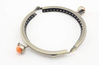 Half-Round Color-Ball Sew-In Kiss-Lock Purse Frame, 9 x 5 cm