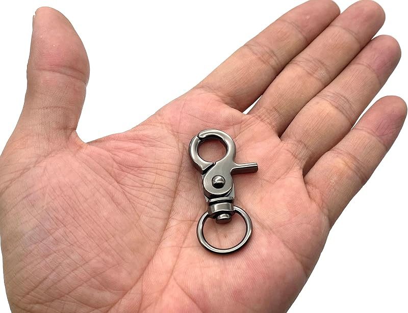 Lobster-Claw Swivel Clasp, Round Eye (1/2", 4.5cm)