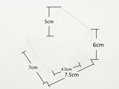 7.5cm width 1 tiers Clear Display stand for craft show Purse wallet clutch holder display stand