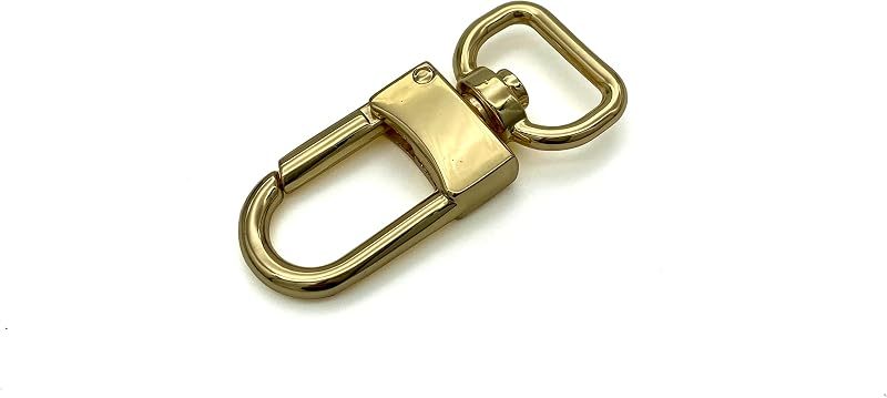 Square-Top Push-Gate Swivel Snap Hook, Square Eye (5/8")