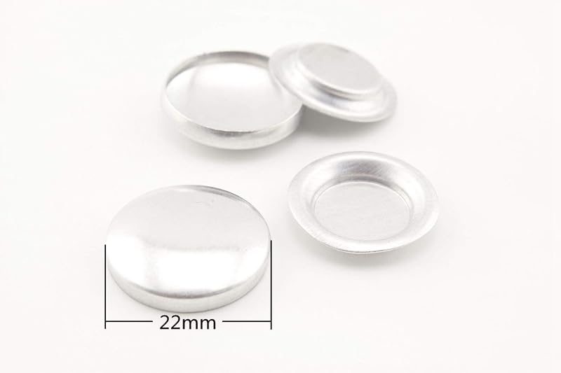 Buttons to Cover Aluminium Fabric Self Cover Button Kit with Flat Back Wholesale Size 20 Diameter