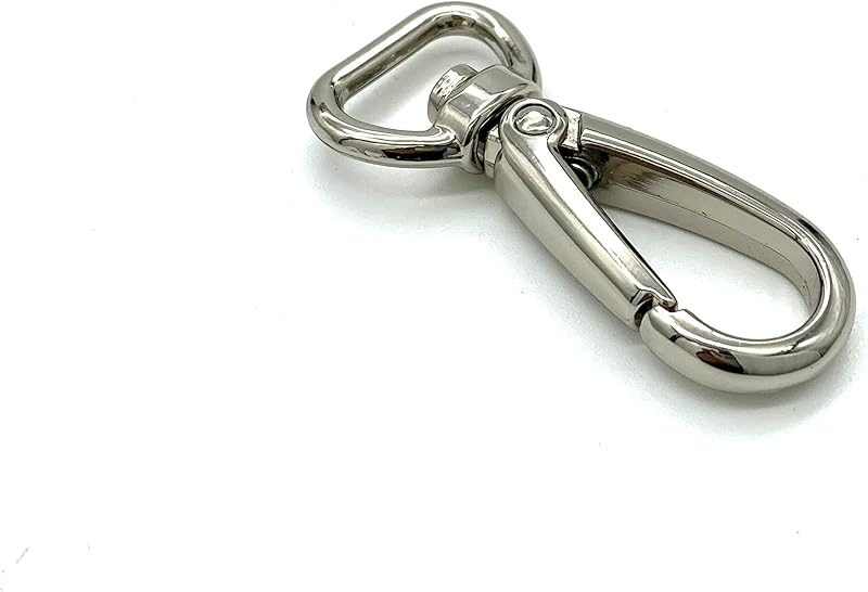 Push-Gate Swivel Clasp, Round Eye (1/2", 4.3cm)