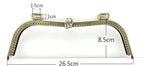 Arch Sew-In Kiss-Lock Purse Frame, 10 1/2" x 3 3/8" (26.5 x 8.5 cm)