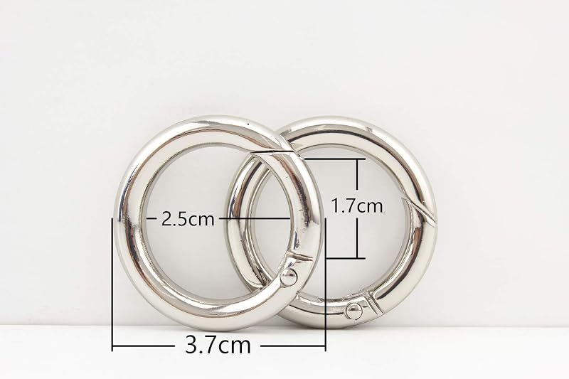 Spring Gate O Ring / zinc alloying Round Snap Clip Trigger Make for Key Handbag Purse Shoulder Strap