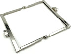 Rectangle Glue-In Kiss-Lock Purse Frame, 4" x 2 3/8" (10 x 6 cm)