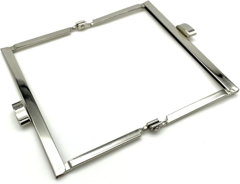 Rectangle Glue-In Kiss-Lock Purse Frame, 4" x 2 3/8" (10 x 6 cm)