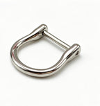 Screw in D Ring Buckle / zinc Alloy vachette Clasp Buckles Dismountable Screw for Buckle Straps Bags Belt Purse Making