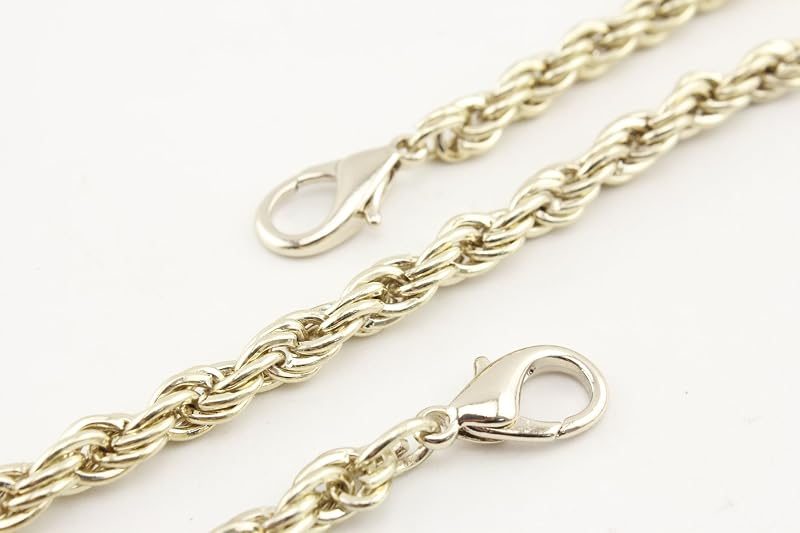 Custom Personalized Bag Purse Rope Chain Strap Handles Replacement Extender / Light Gold