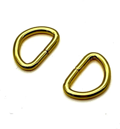 D Shape Rings Semi-Circular D ring buckles Non-Welded / iron for webbing straps bags purse belt Dog Collars hardware - D-Ring