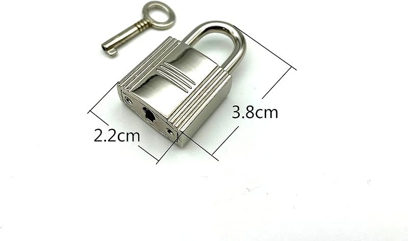 Bag Purse Clutch Padlock with Key zinc alloying for Jewelry Necklace Charm Box Making Hardware