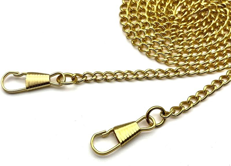 Custom Personalized Bag Purse Cable Chain Strap Handles Replacement Extender - Curb Chain, Alloy/Iron