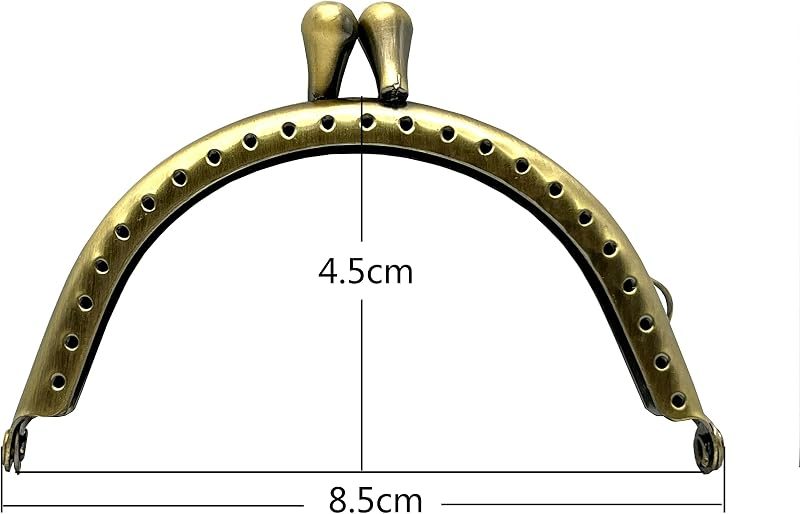 Half-Round Sew-In Kiss-Lock Purse Frame