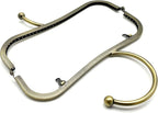Rectangle Sew-In Kiss-Lock Purse Frame, 8 1/2" x 2 3/4" (21.5 x 7 cm)