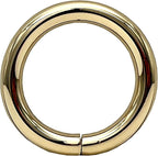 Round O Ring / Iron for Buckle Straps Bags Belt Purse Hardware Making,Bag Replacement Light Gold