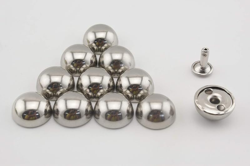 Dome Riveted / Iron Double Cap Rivet Studs Leather Rivet for Bag Making Clothing Shoes