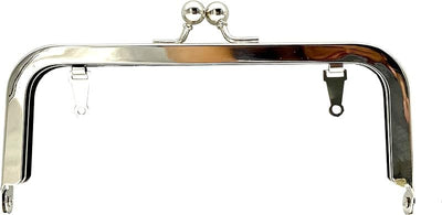 Rectangle Glue-In Kiss-Lock Purse Frame, 6" x 2 1/2" (15 x 6.5 cm)