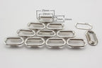 Oval Grommets with Washers, Solid Brass