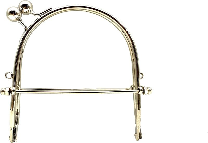 Sew-In Kiss-Lock Purse Frame with Handle, 4" x 4 1/2" (10.5 x 11.5 cm)
