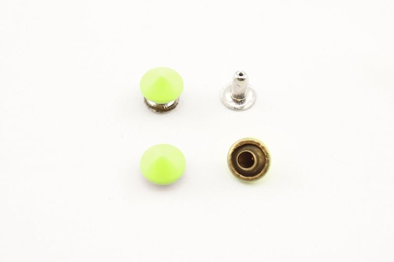 Cone Rivet / Copper Bullet Rivet Spike, Purse Rivets Studs for Leather Bag Making Clothing Shoes Yellow