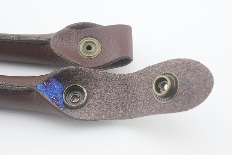 Microfiber PU Leather Purse Handles with Snap Fasteners