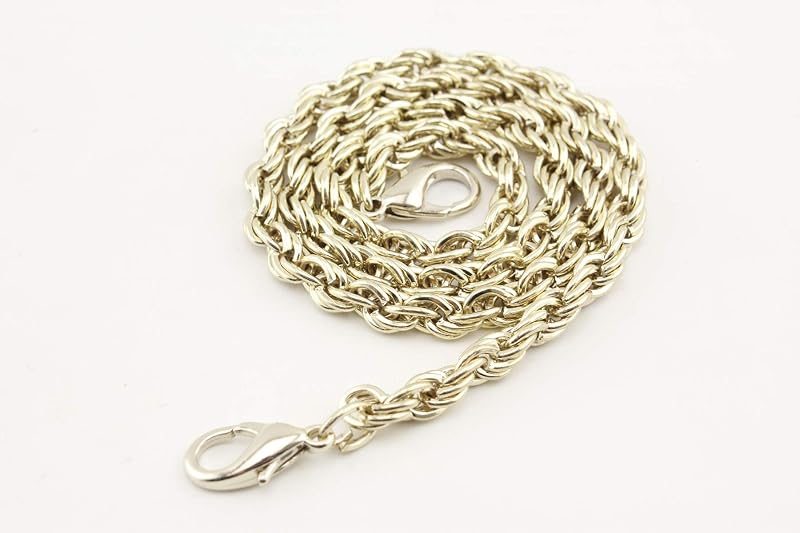 Custom Personalized Bag Purse Rope Chain Strap Handles Replacement Extender / Light Gold