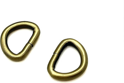 D Shape Rings Semi-Circular D ring buckles Non-Welded / iron for webbing straps bags purse belt Dog Collars hardware - D-Ring