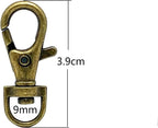 Trigger Swivel Snap Hook, Round Eye (3/8", 9mm)