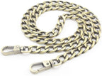Custom Personalized Bag Purse Cuban Chain Strap Handles Replacement Extender - NK Curb Chain