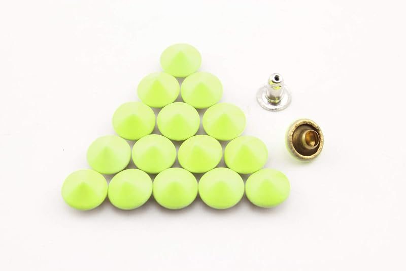 Cone Rivet / Copper Bullet Rivet Spike, Purse Rivets Studs for Leather Bag Making Clothing Shoes Yellow