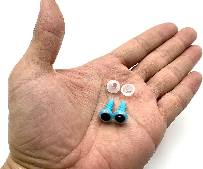 Plastic Safety Eyes with Washers - Round Pupil