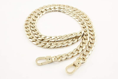 Custom Personalized Bag Purse Cuban Chain Strap Handles Replacement Extender - NK Curb Chain