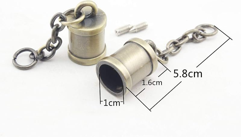Rope End Cap with Chain & Clasp