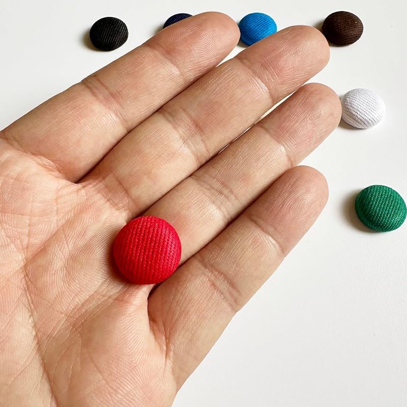 Baseball Cap Button 9/16" (14 mm) top Hat Button Repair kit with Tools Replacement (12 Color + Tools)