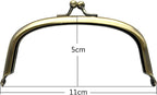 Arch Glue-In Kiss-Lock Purse Frame, 4 1/4" x 2" (11 x 5 cm)