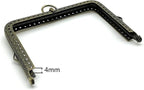 Square Sew-In Kiss-Lock Purse Frame