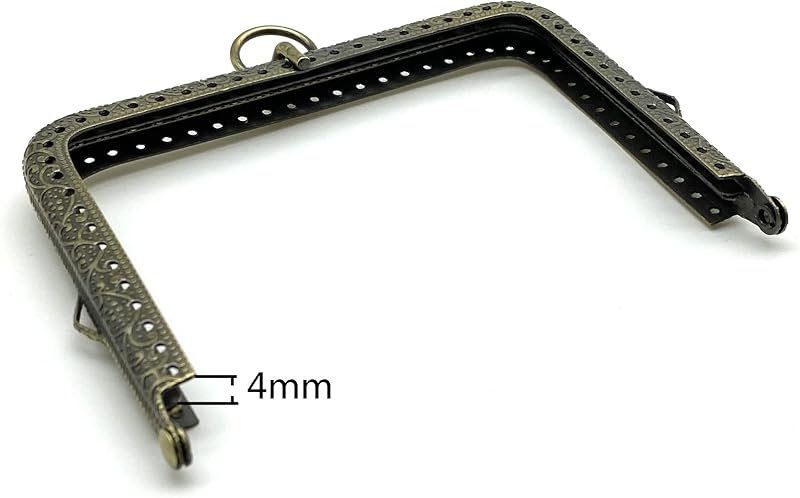 Square Sew-In Kiss-Lock Purse Frame