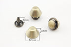 Barrel Riveted Purse Feet, Spike Rivet Studs, per Lot